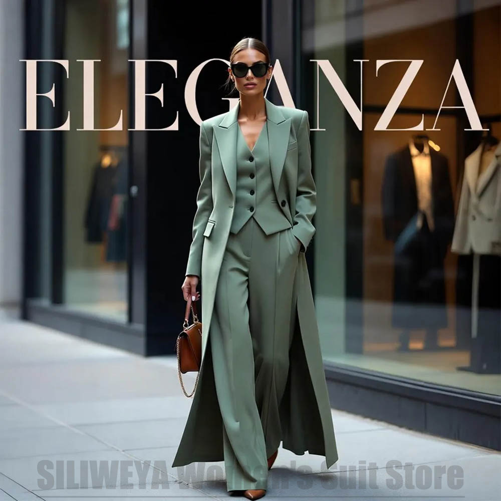 Women Formal Wear Vest - Elegante Conjunto de Traje de Tres