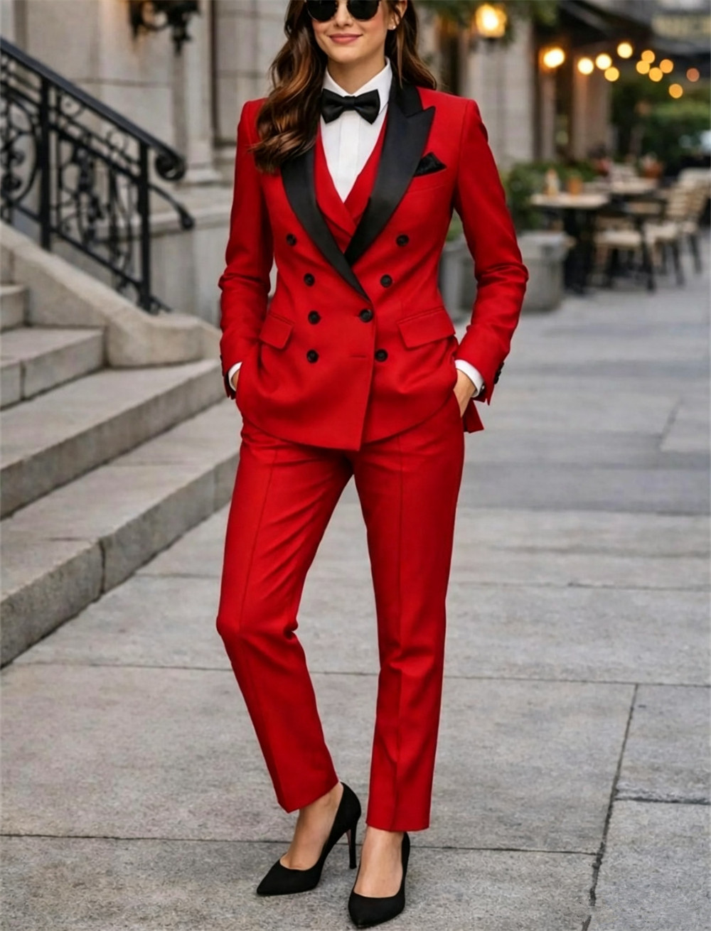 Women Formal Wear Vest - Trajes de Mujer Cruzados de 3