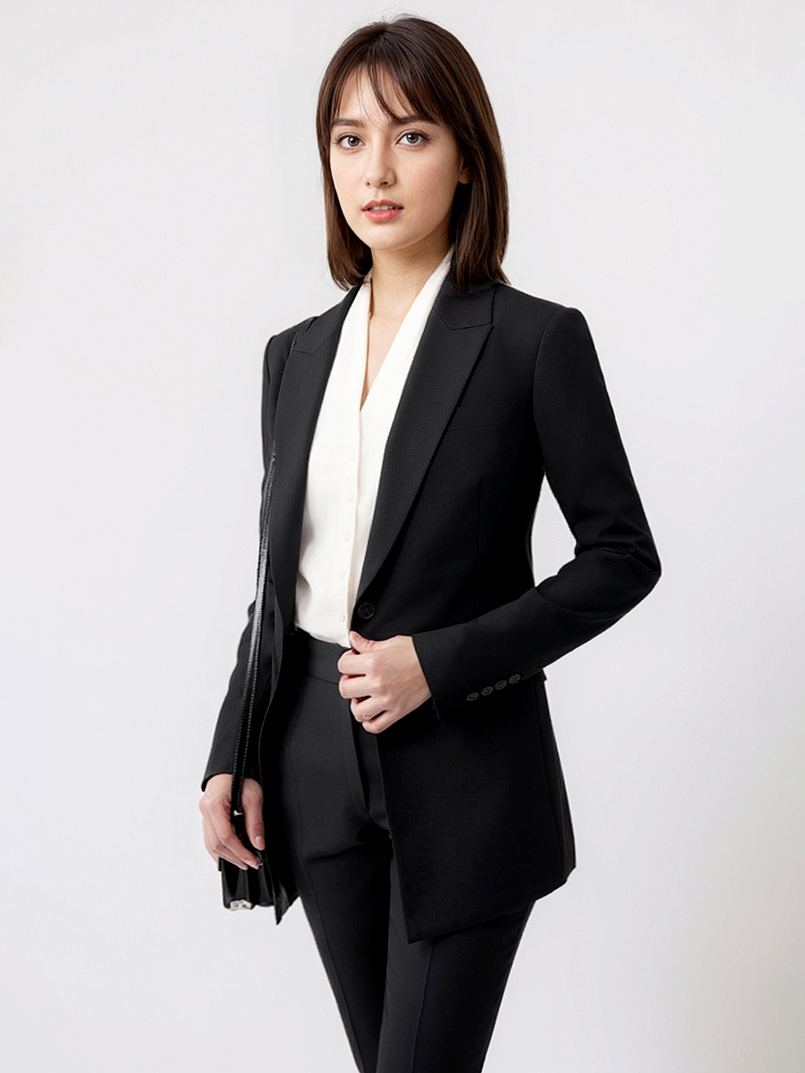 Women Formal Wear Black - Conjunto de trajes para mujer, Blazer,