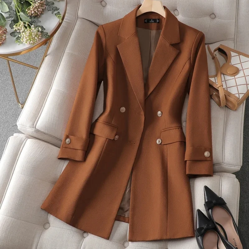 Women Formal Wear Black - Chaqueta de Otoño Invierno para mujer,