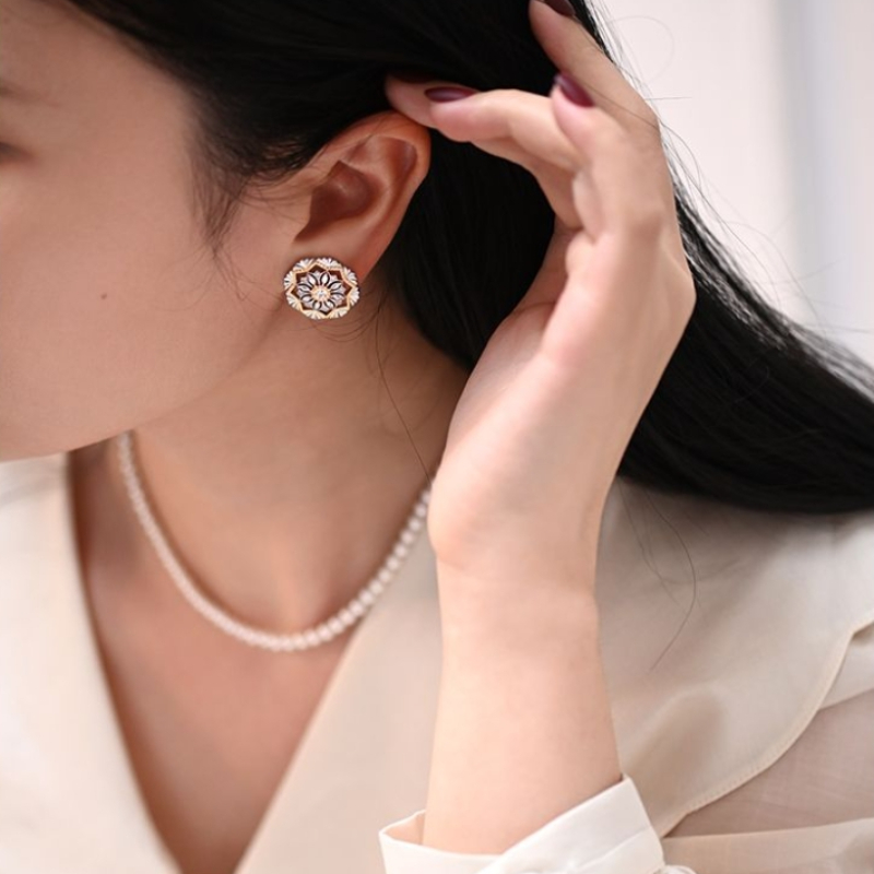 Women Formal Event Wear - Pendientes Elegantes de Estilo Moderno, Joyería