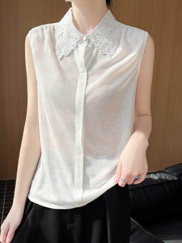 Women Formal Wear Vest - Camiseta de punto sin mangas con