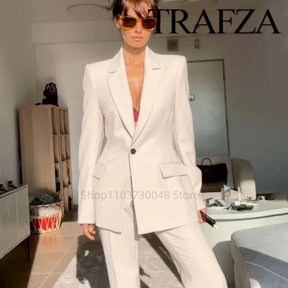 Women'S Formal Wear Suit - Traje de Blazer y Pantalón para