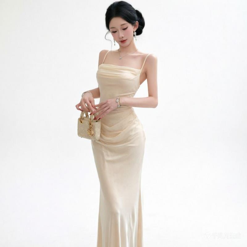 Elegante Vestido de Noche Beig - Women Formal Wear M&S reseña y precio