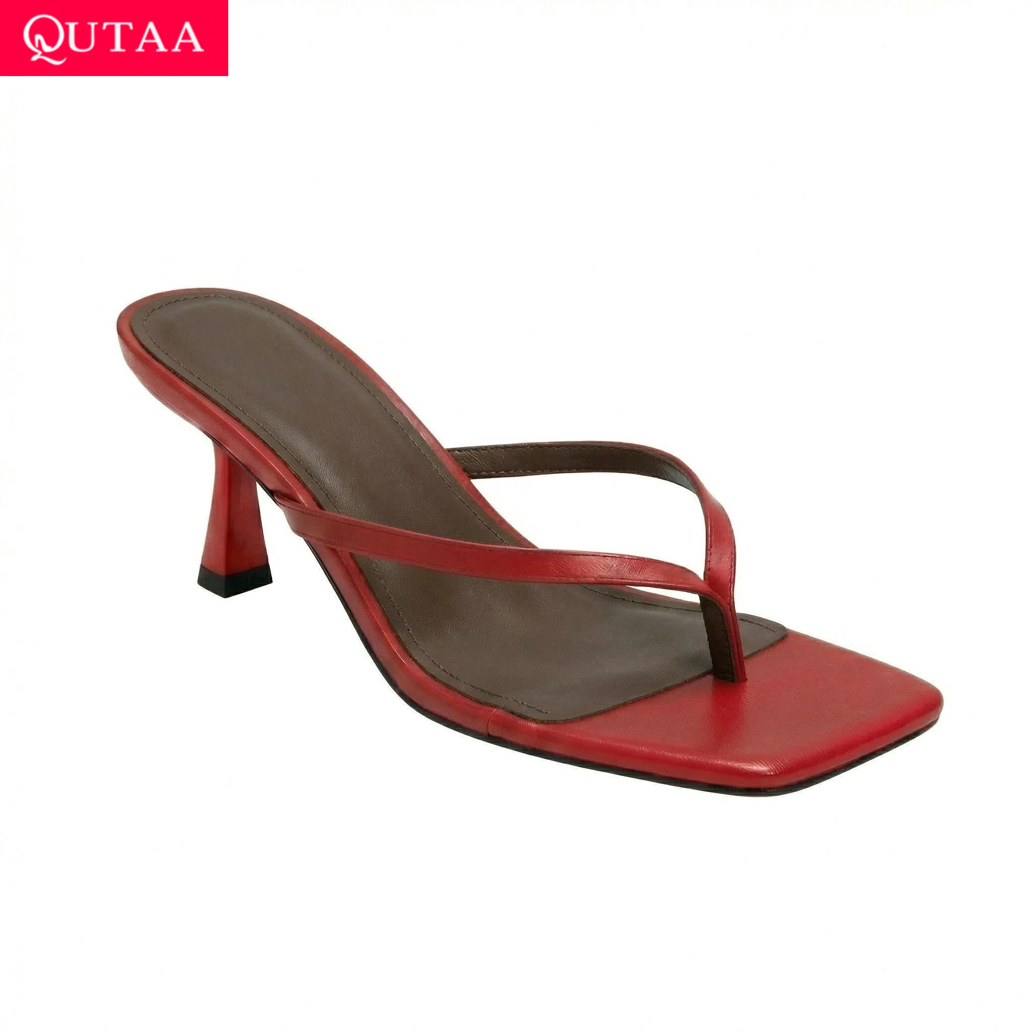 QUTAA News Chanclas de moda pa - Kitten Heel Women reseña y precio