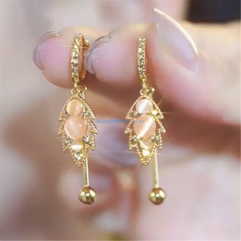 N7YF Pendientes Hoja Gato Para - Women Formal Wear Designers reseña y precio