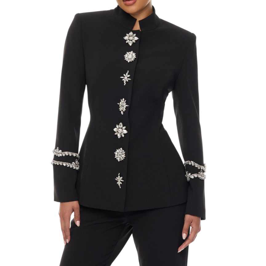 Traje de Pantalón de Cristal p - Women Formal Wear Designers reseña y precio