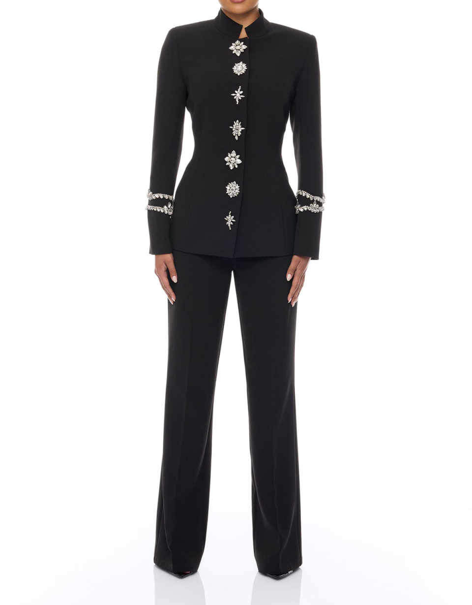 Traje de Pantalón de Cristal p - Women Formal Wear Designers reseña y precio