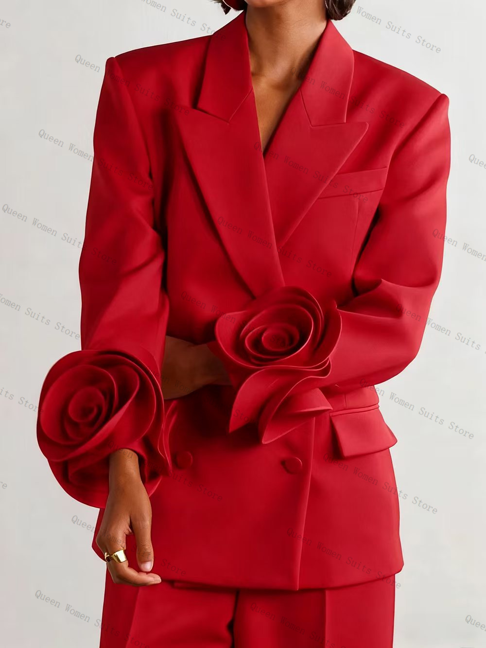 Conjunto de traje rojo de lujo - Women Luxury Formal Wear reseña y precio