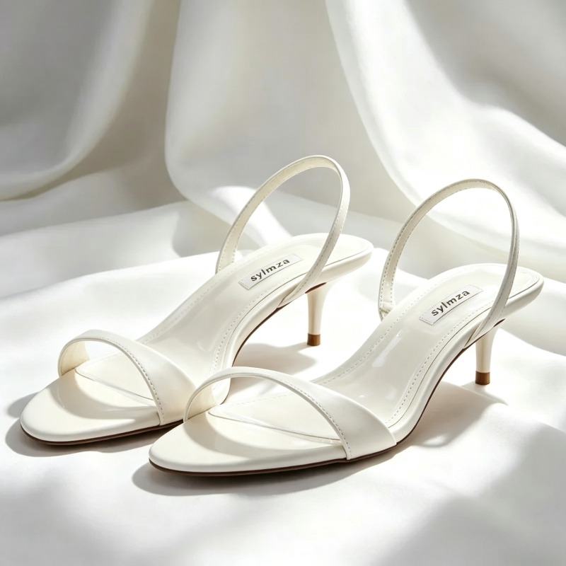 Sandalias de tacón alto con pu - Kitten Heel Women reseña y precio