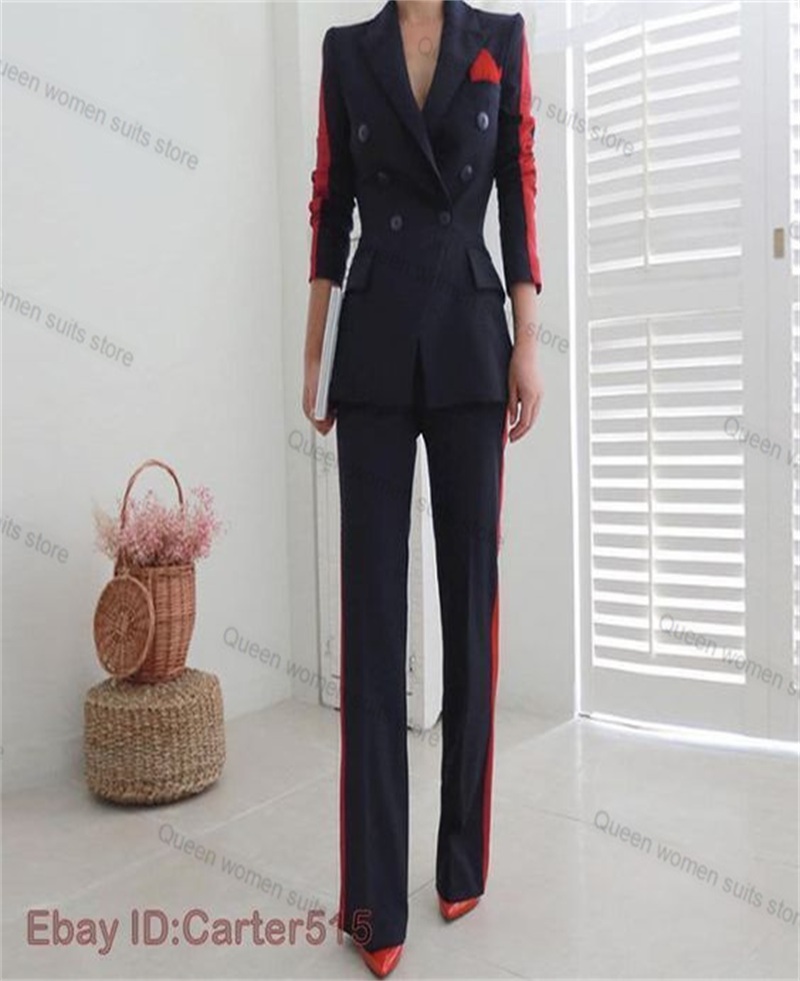 Conjunto de traje rojo y negro - Women Formal Wear Black reseña y precio