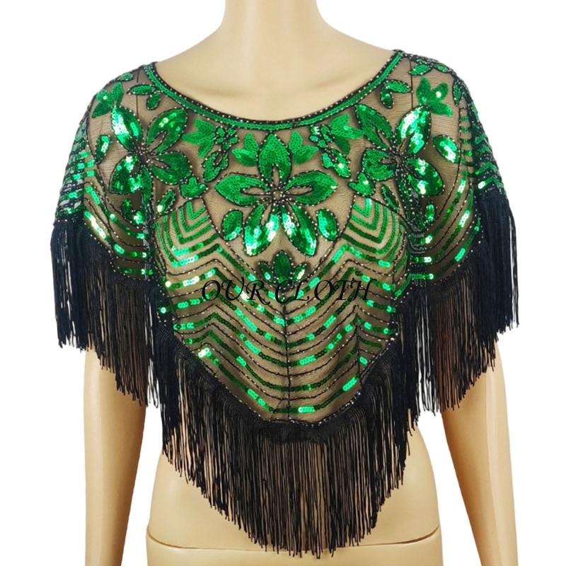 Mantón lentejuelas a capas bor - Women Formal Event Wear reseña y precio