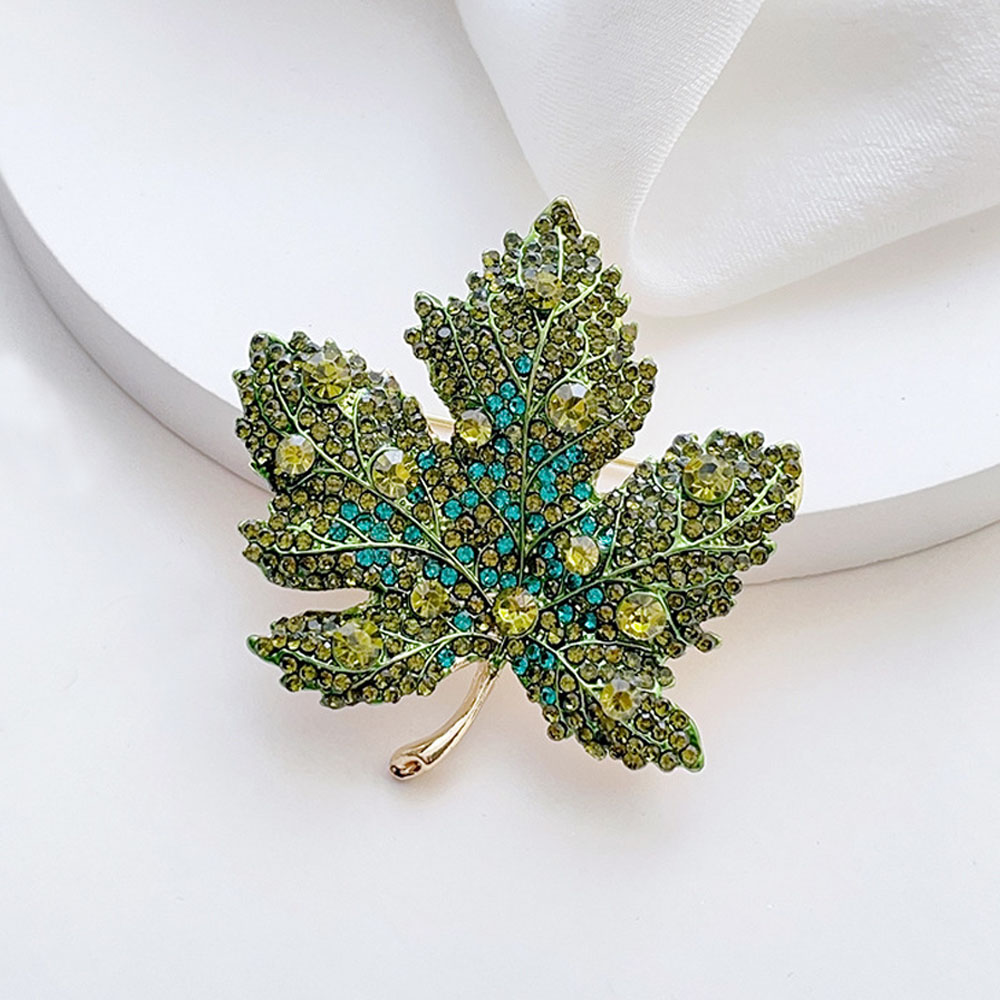 Broche de hoja de arce con dia - Women Formal Event Wear reseña y precio