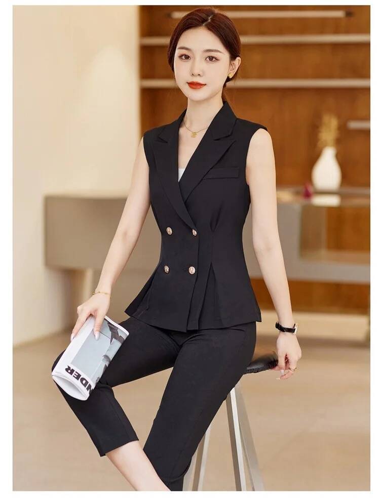 Trajes de pantalón elegantes p - Women Formal Wear Vest reseña y precio