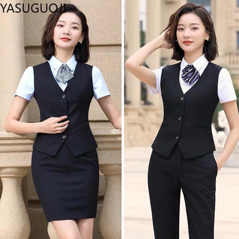 YASUGUOJI-Chaleco elegante par - Women Formal Wear Vest reseña y precio