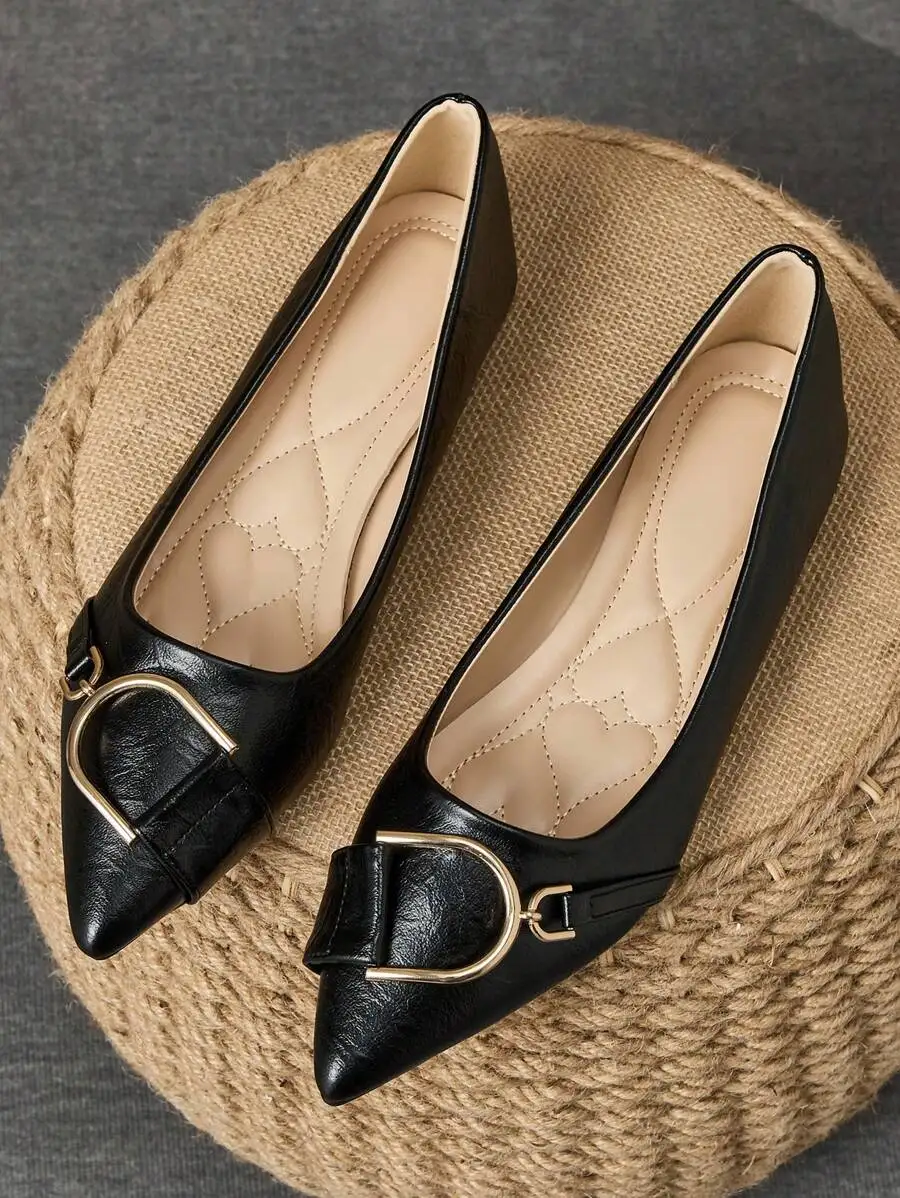 Elegantes Zapatos Planos Negro - Women Formal Wear Black reseña y precio
