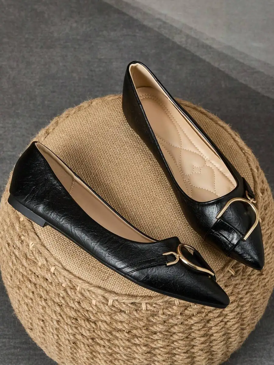 Elegantes Zapatos Planos Negro - Women Formal Wear Black reseña y precio