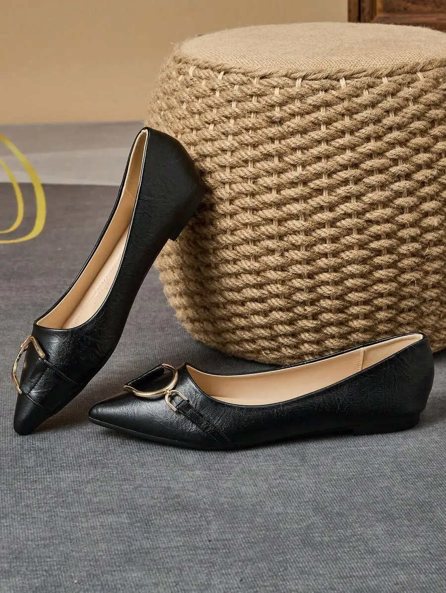 Elegantes Zapatos Planos Negro - Women Formal Wear Black reseña y precio
