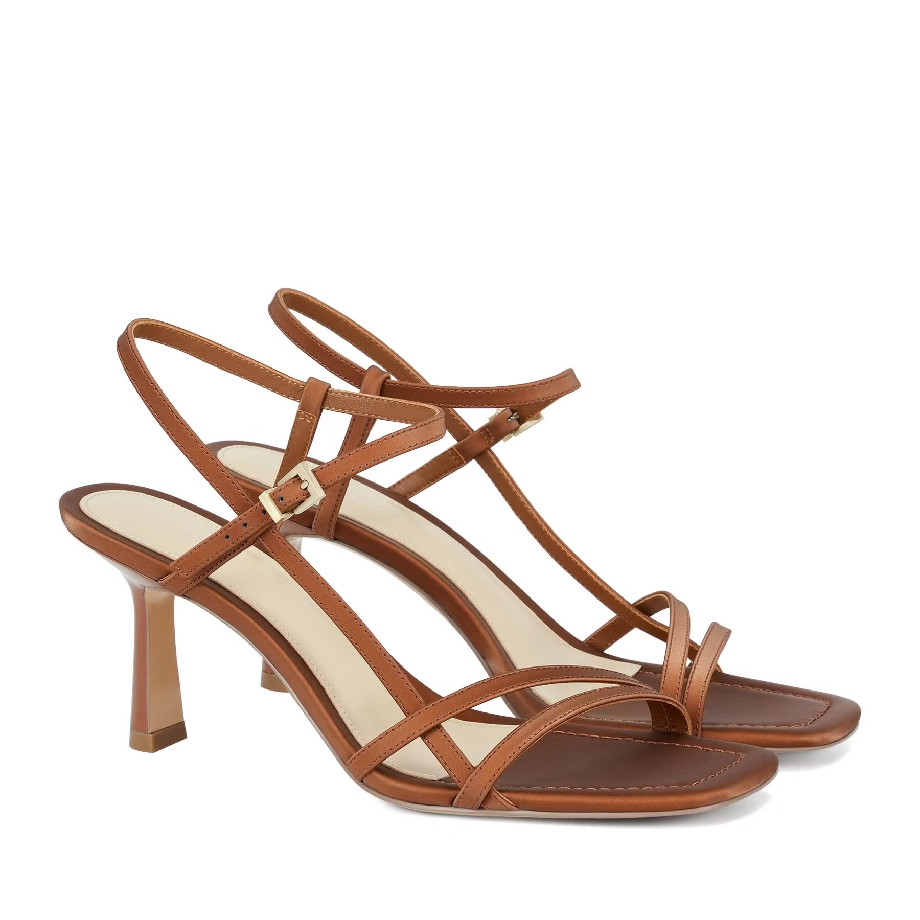 QUTAA, sandalias de tacón alto - Kitten Heel Women reseña y precio