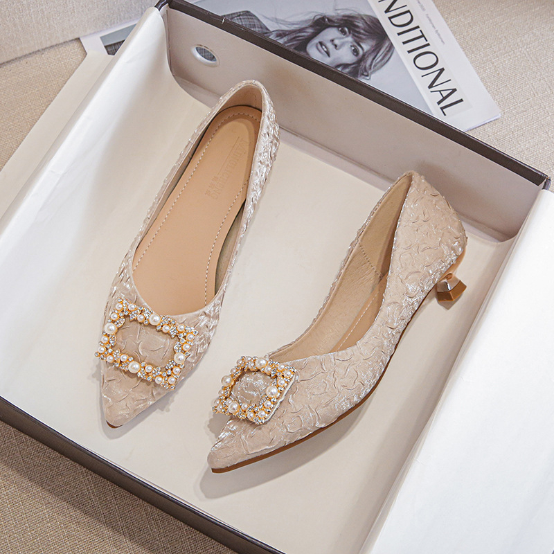Zapatos de Tacón Bajo con Punt - Kitten Heel Women reseña y precio